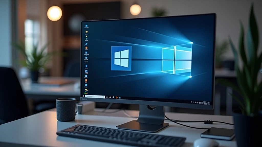 Ambiente de trabalho com computador exibindo interface de instalação de software